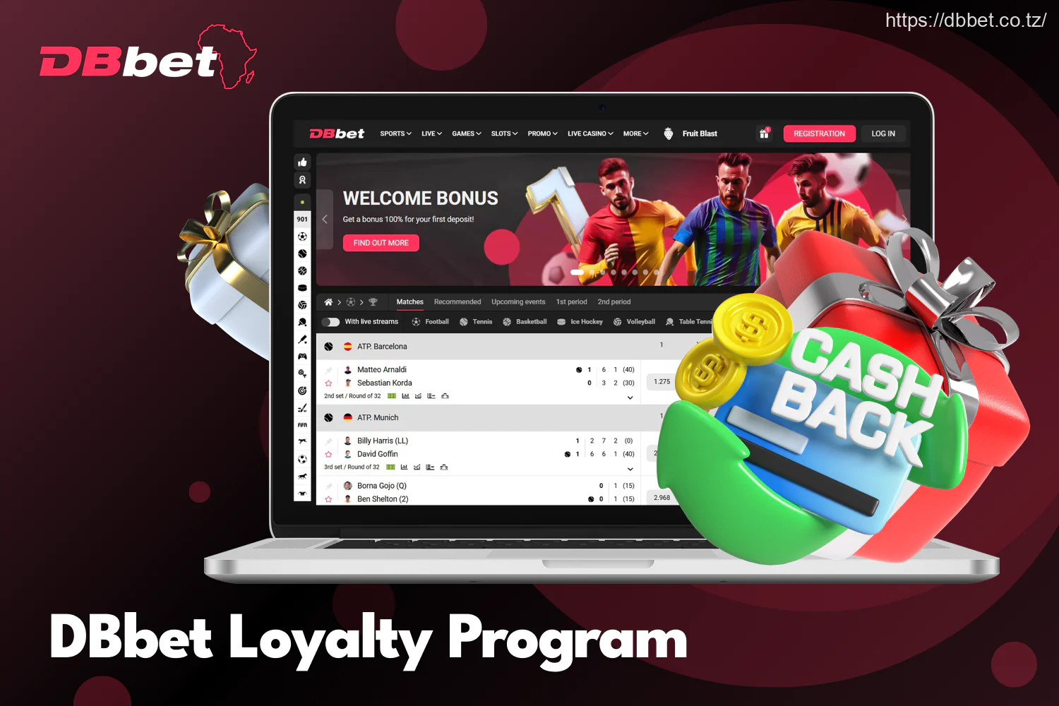 DBbet offers a cashback feature through its exclusive Loyalty Program
