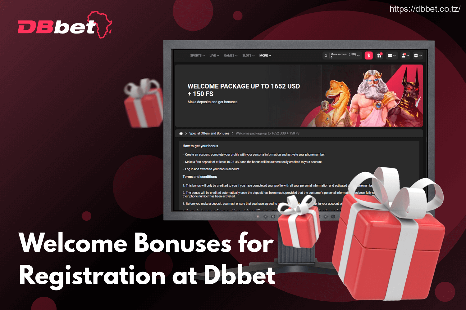 New players at DBbet Tanzania can choose from two types of Welcome bonuses