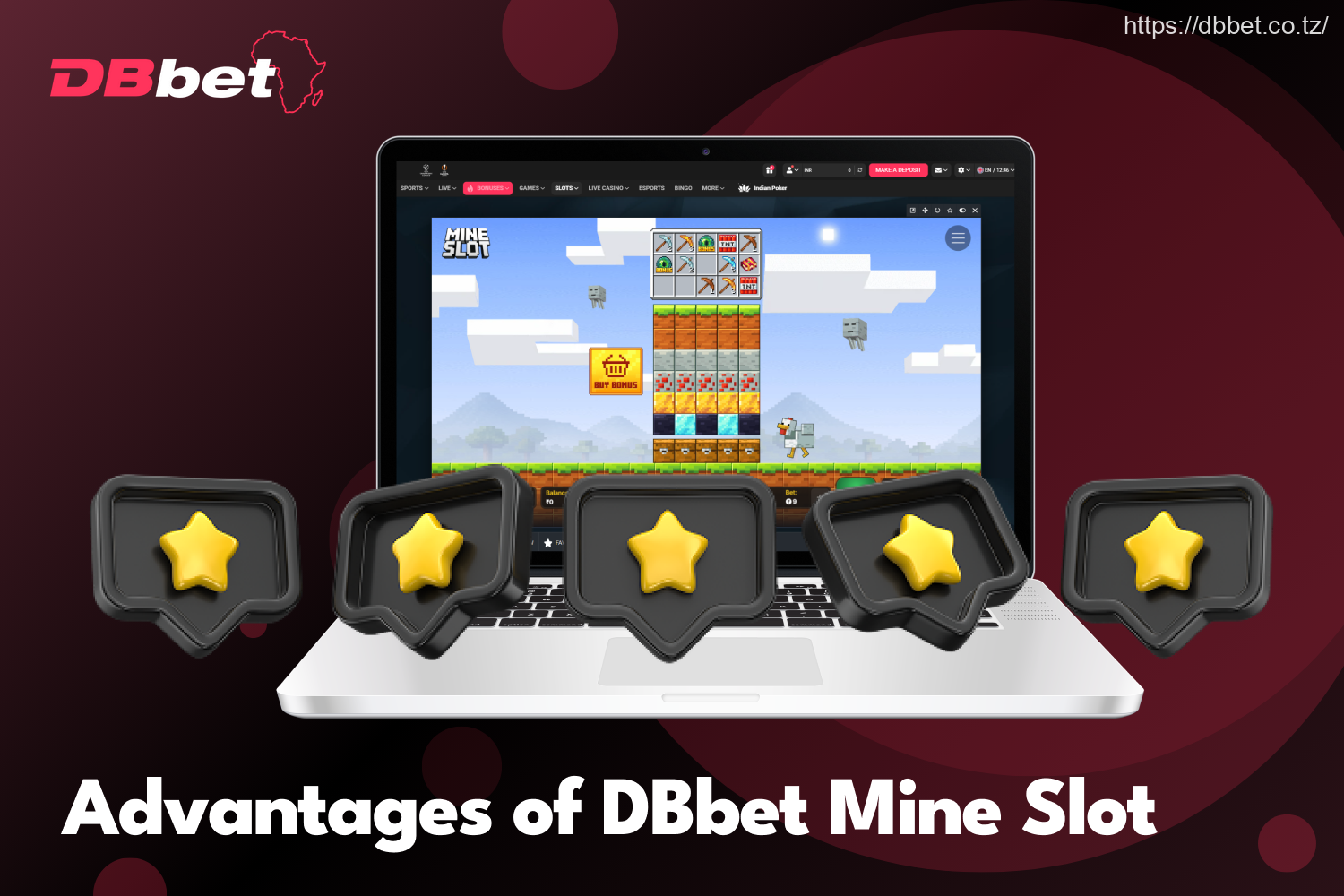 DBbet Mine Slot offers a number of advantages that make it popular among players from Tanzania